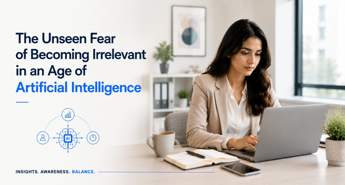 What is the unseen fear of becoming irrelevant in an age of artificial intelligence?